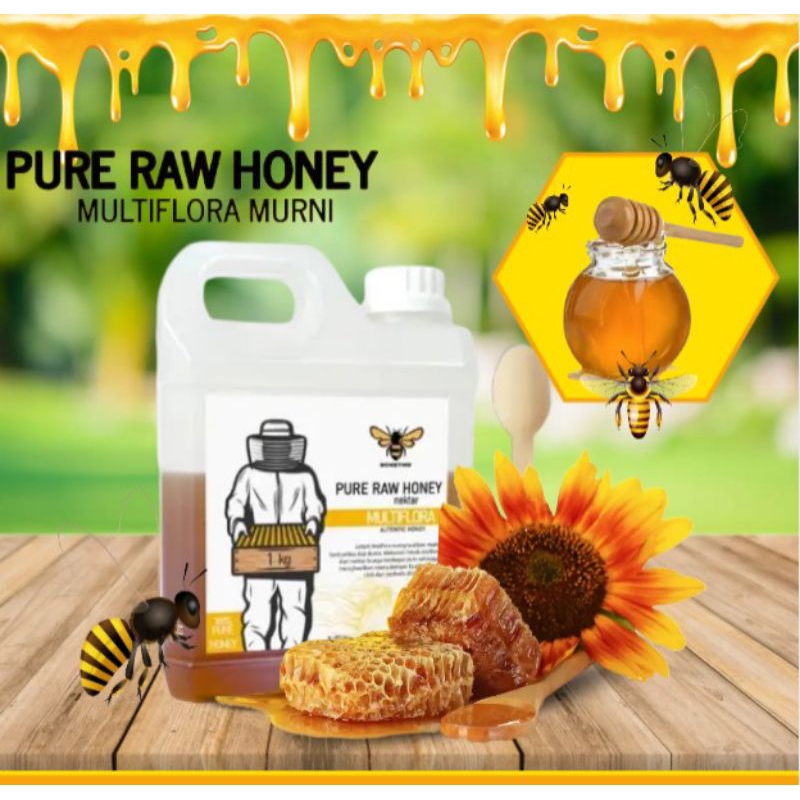 

Madu Murni Asli Nectar Multiflora 500gr Tanpa Campuran 100%