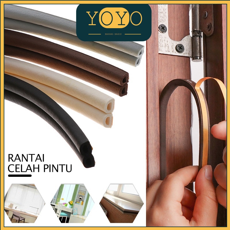 Busa Penutup Celah Lubang Pintu / 6M(3M*2) Penghalang Debu Kecoak Cicak Tikus Seal Lis Penghalang De