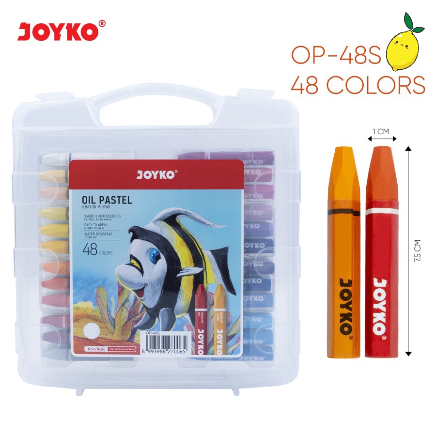 

Crayon Oil Pastel Joyko OP-48S / Krayon Minyak 48 Warna