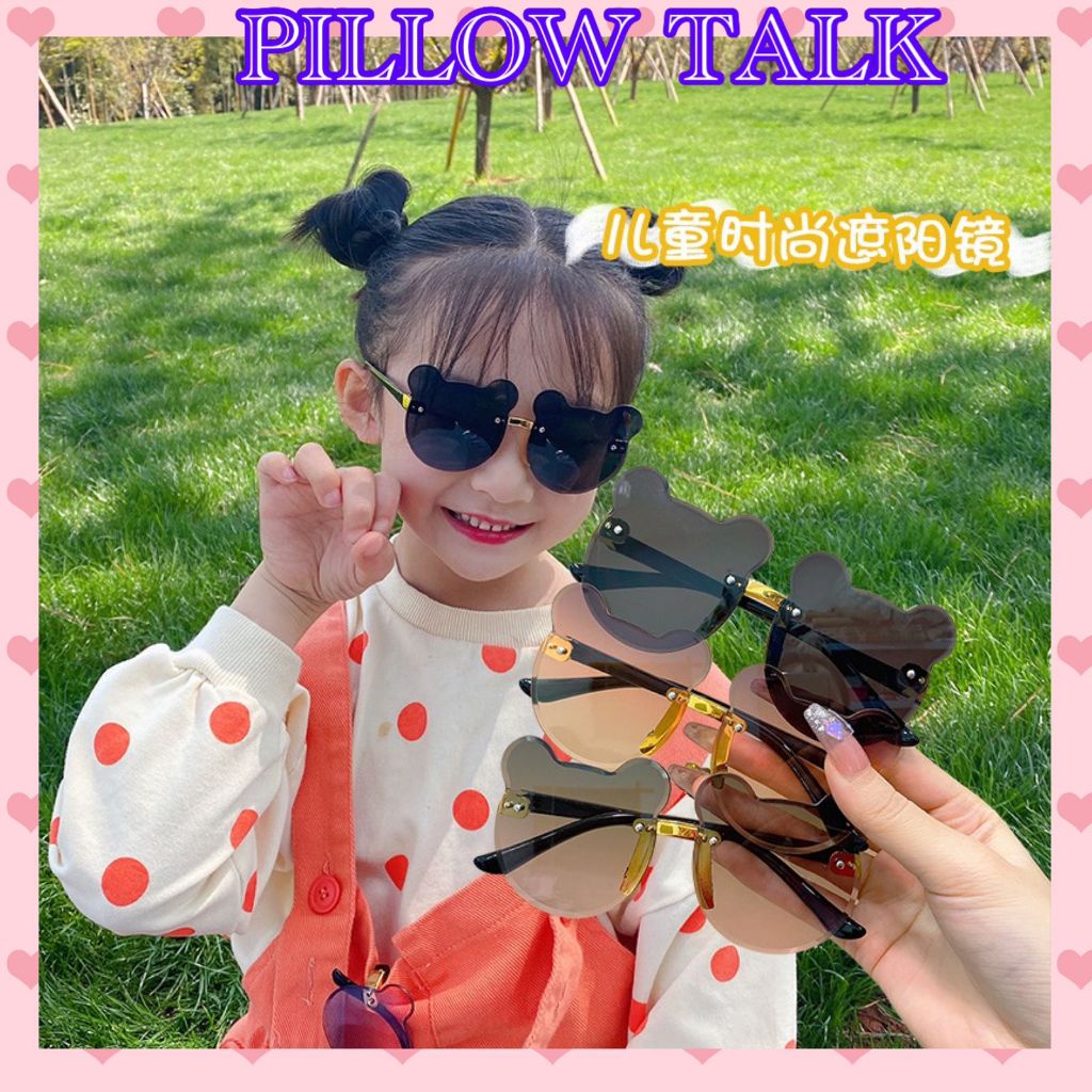 PTU81141 Kids Sunglasses / Kacamata Anak 2 Warna / Kacamata Telinga Beruang / Kacamata Fashion Anak