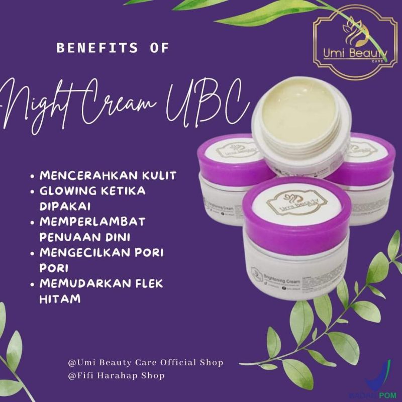 Cream Malam Booster UBC