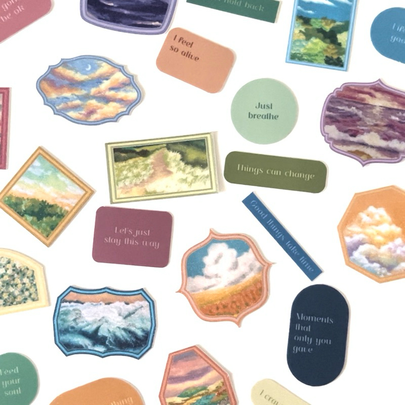 

[room.533] Die cut sticker random set
