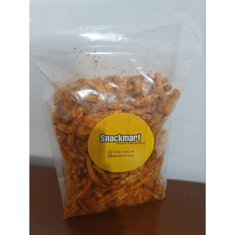 

Basreng stik pedas daun jeruk ukuran 600gr