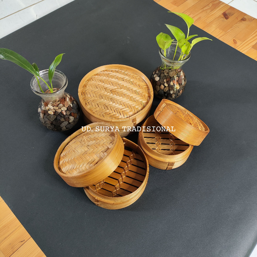 Klakat Dimsum 18 cm | kukusan bambu alami | food grade