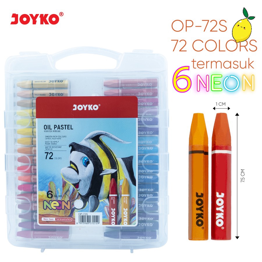 

Crayon Oil Pastel Joyko OP-72S / Krayon Minyak 72 Warna