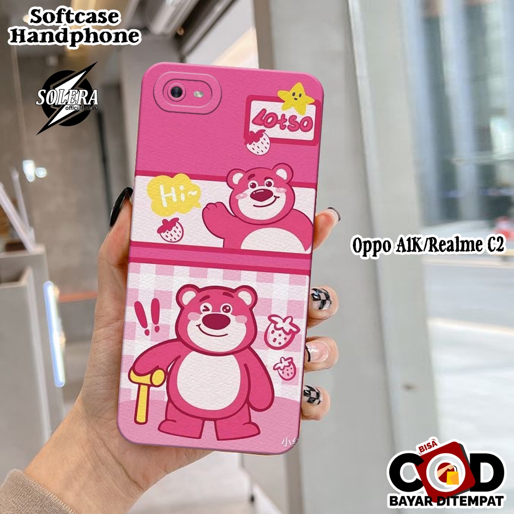 Case Oppo A1K/C2 Softcase Oppo A1K/C2 Terbaru Silikon Pro Camera Fashion Case Kartun LSTO Lucu Cover