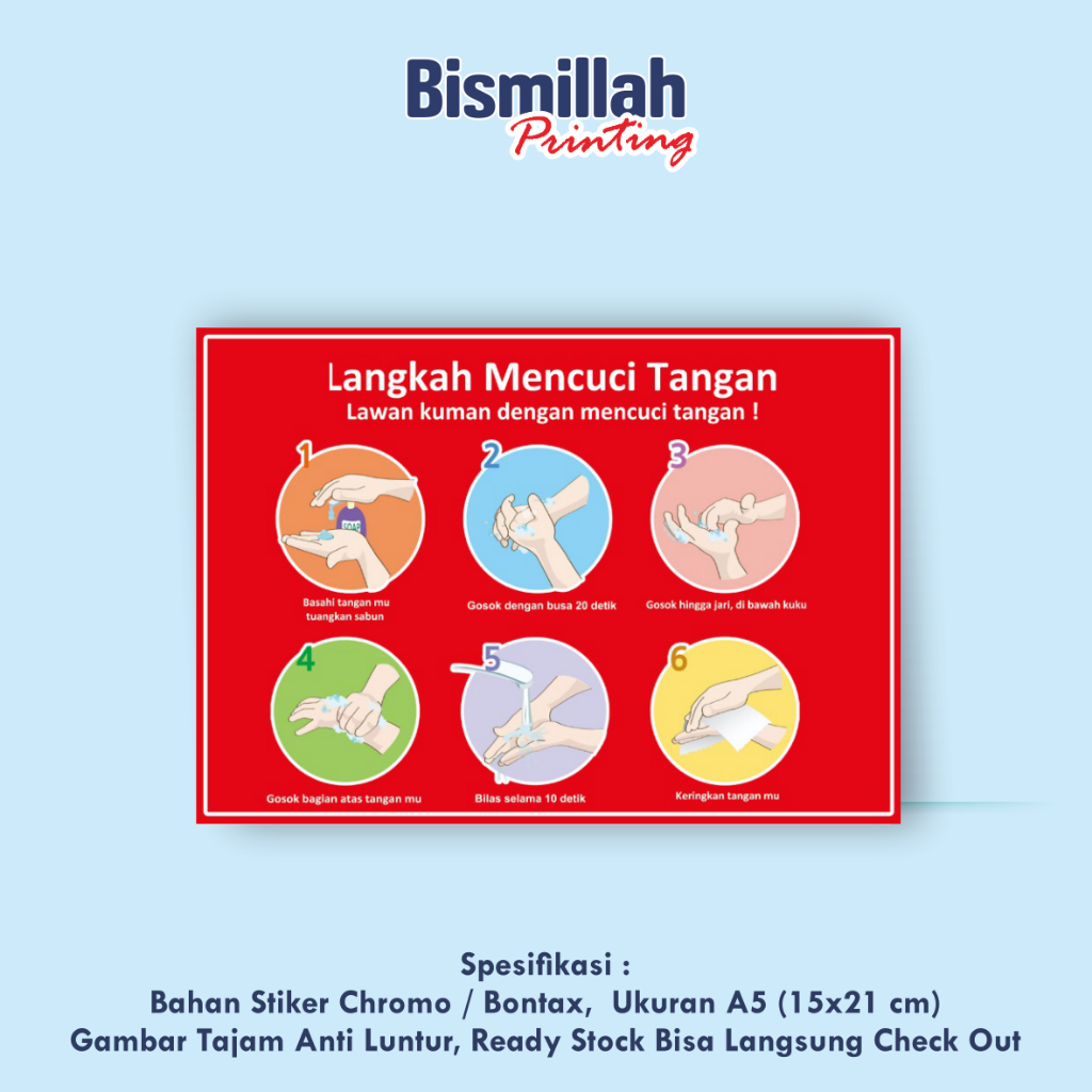 

Stiker Cuci tangan
