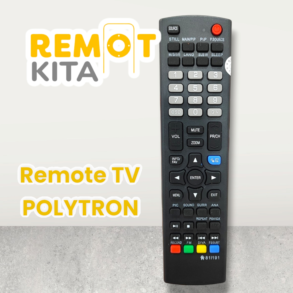 REMOT TV POLYTRON LED 81191 CINEMAX BAZZOKE XCEL