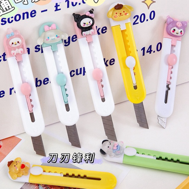 

AJS Cutter mini / pisau kecil mini sanrio / silet mini motif / cutter traveller size PL12