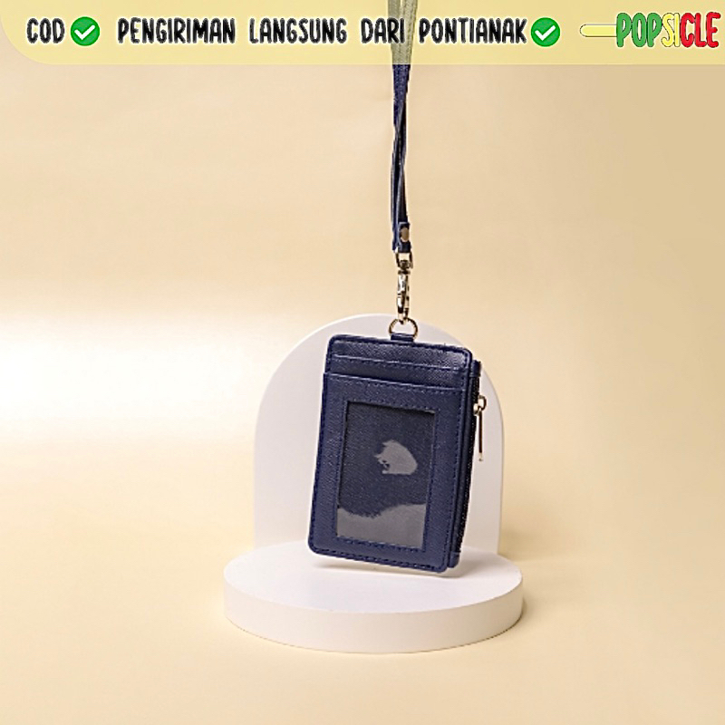 

Name Tag Flashee ID Card Holder Navy Resleting V2 Name Tag Seleting ID Card Risleting Biru Navy Name Tag Lanyard Zipper Kulit Sintetis v2