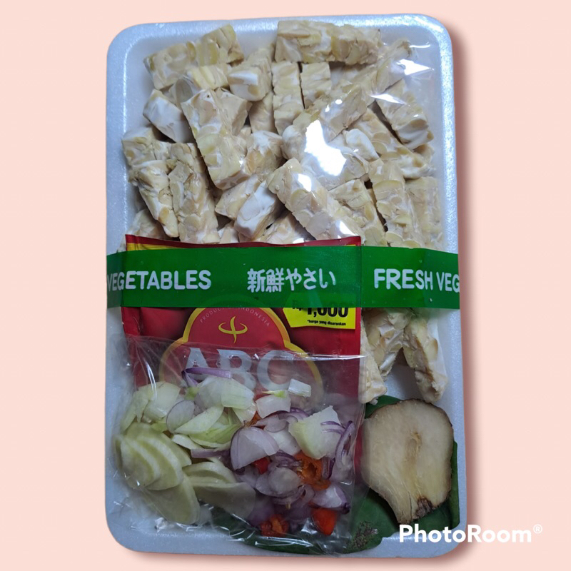 

Tempe potong tempe oreg orek siap masak