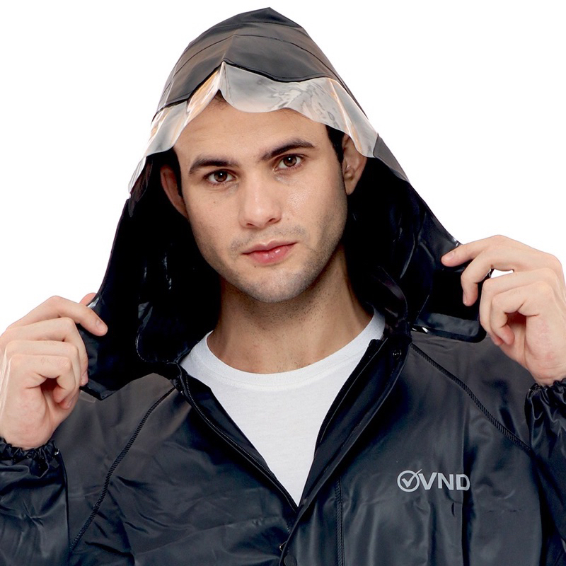 Jas hujan VND Jas Hujan Stelan Karet PVC AK 33 - BLACK