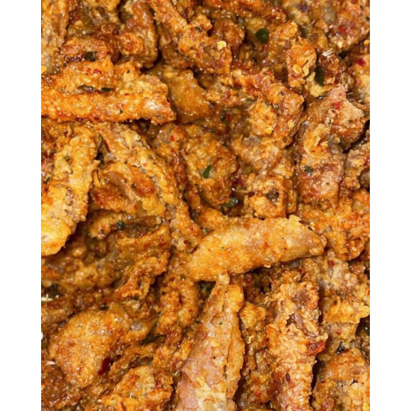 Kulit Ayam Krispi Pedas