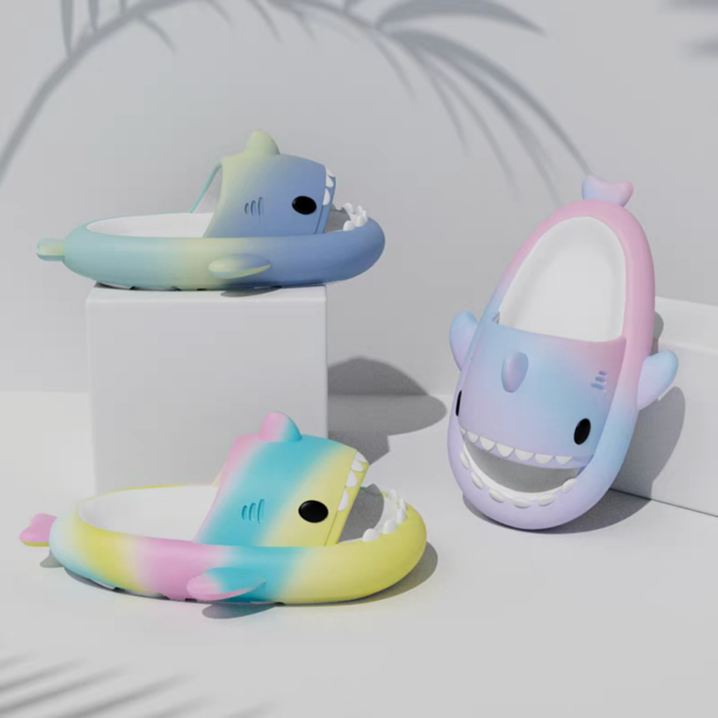 Sendal / Sandal Baby Hiu Pelangi Series Anak anak / Anak kecil / Perempuan / Cewek / Laki laki / Cow