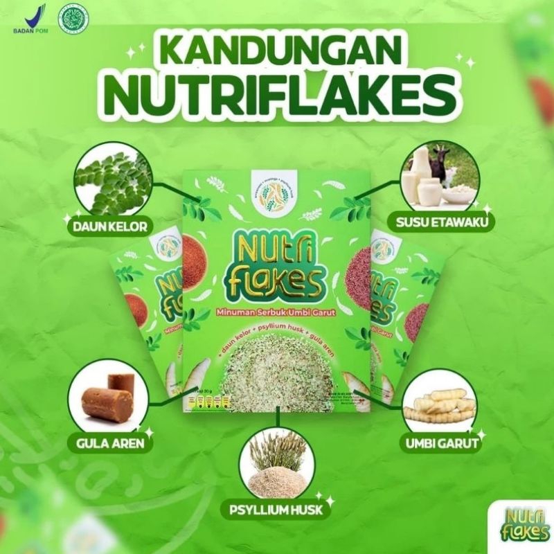 

Nutriflekes Sereal Umbi Garut Solusi Maag & Asam Lambung