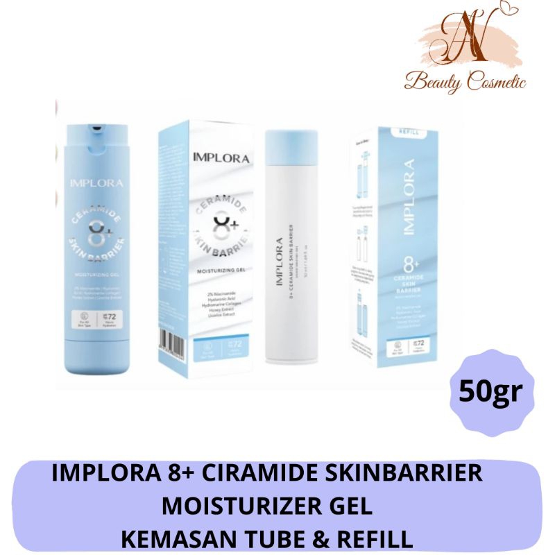 Implora 8+ Ceramide Skin Barrier Moisturizer Gel Cream Flek & Noda Hitam Mencerahkan Wajah