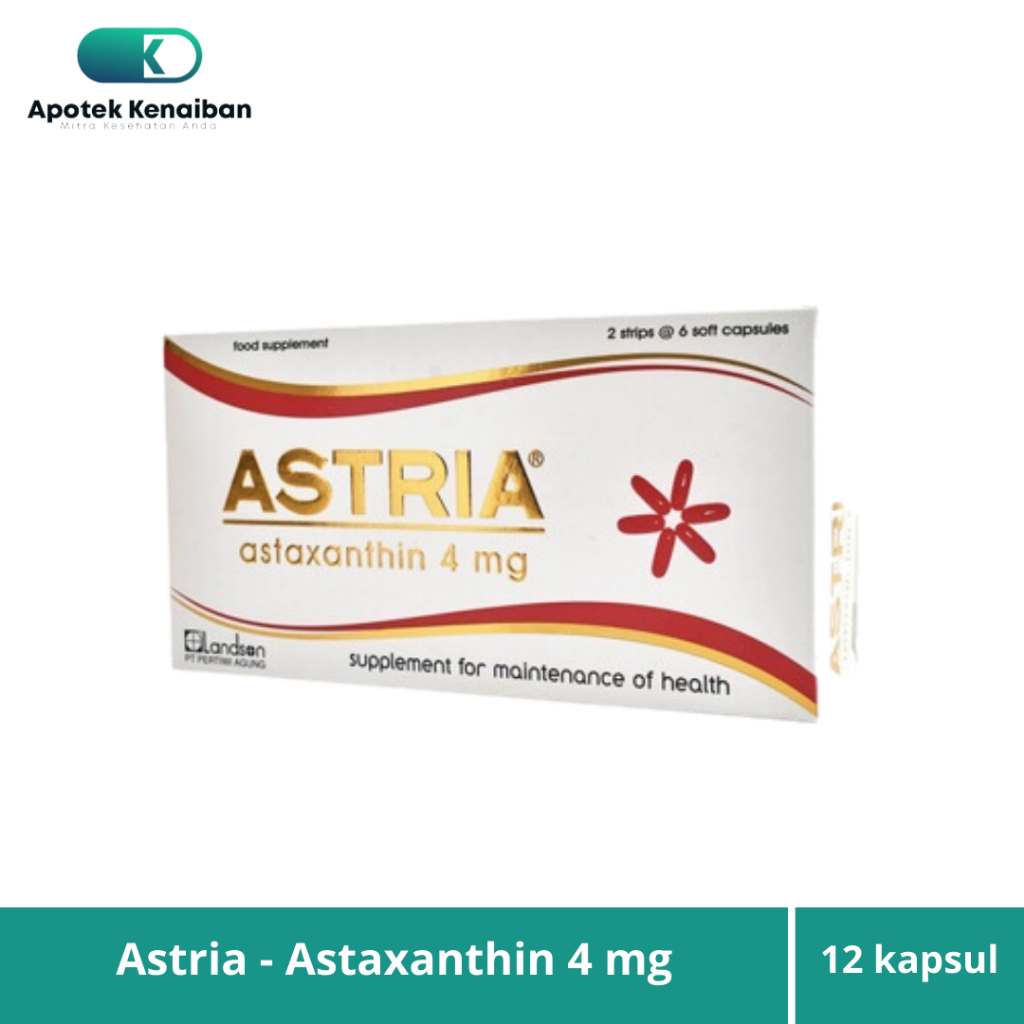 ASTRIA ASTAXANTHIN 4MG BOX 12 KAPSUL