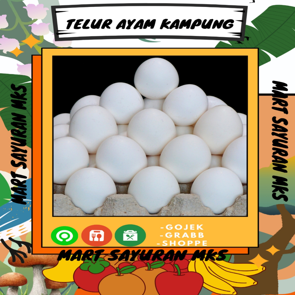 

Telur ayam kampung perbiji