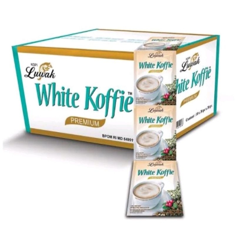 

Luwak white coffie 10x20gr (Renceng)