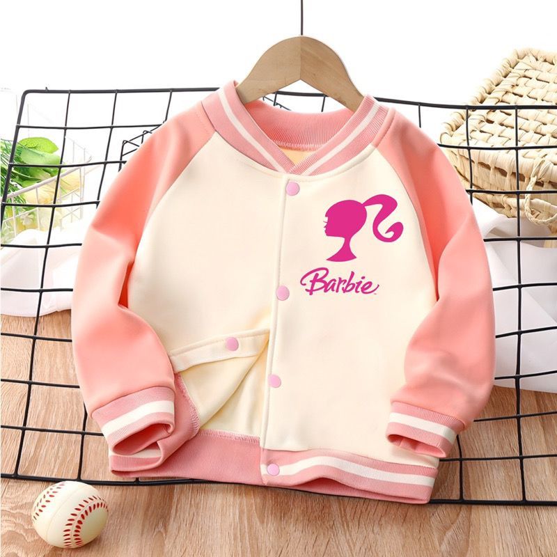 Jaket anak perempuan Baju berbie anak perempuan jaket berbie anak perempuan