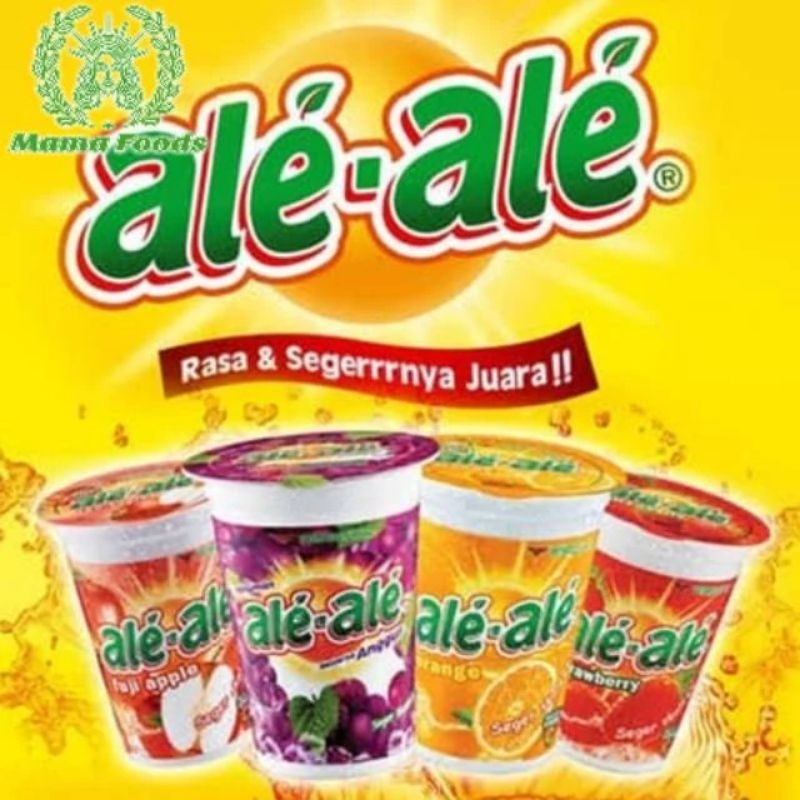 

MINUMAN ALE ALE KEMASAN CUP @ 1 CTN 24 PCS