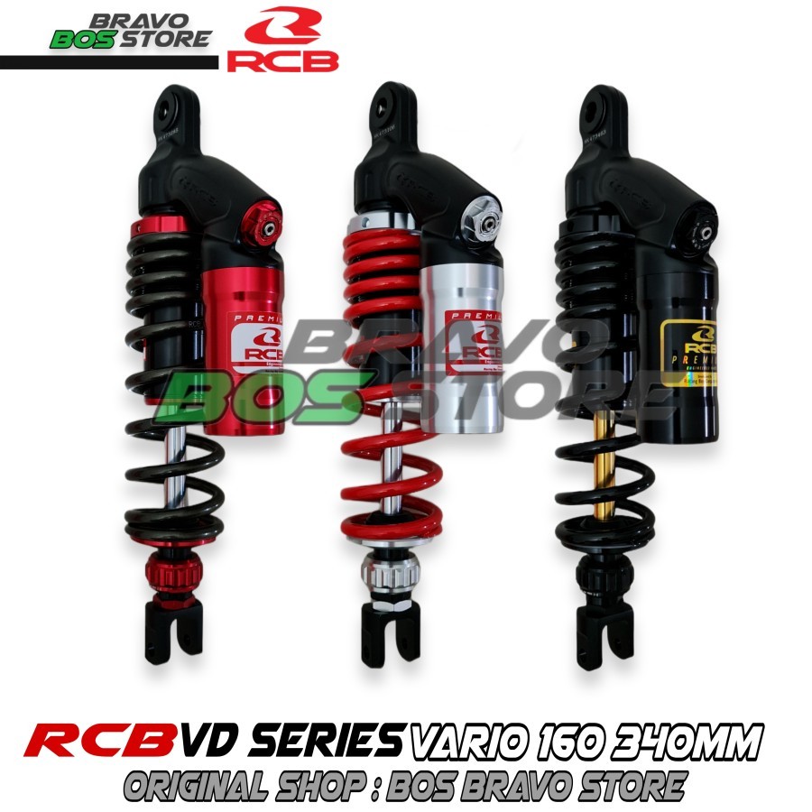 Shockbreaker Shock Skok Tabung Belakang RCB V VD Series 340mm Vario 160 ABS/CBS Double Klik sok Rebo