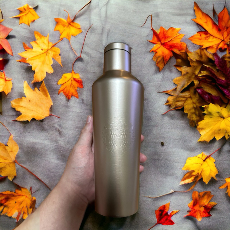 Starbucks X Corkcicle Tumbler Gold Grande 2023