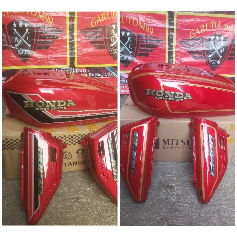 BODY GL 100 SANDANGAN GL 100 GL CEPEK GL 125 TANGKI IMPOR PRES PABRIKAN SET COVER AKI SEPASANG (BONU
