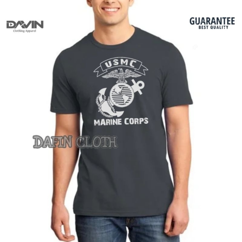 Kaos Pria Baju Tshirt USMC Marine Corps
