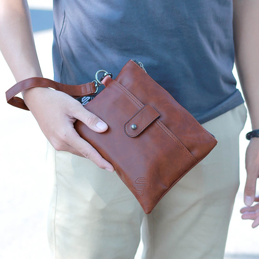 Clutch Bag Hand Bag Pouch Bag Tas Dompet Pria Original Kuzatura
