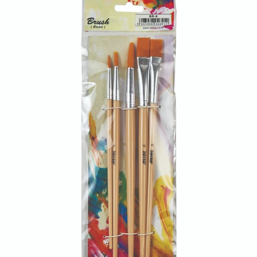 

Ready [ SET ] Kuas Lukis / Painting Brush - Joyko BR-8 MURAH