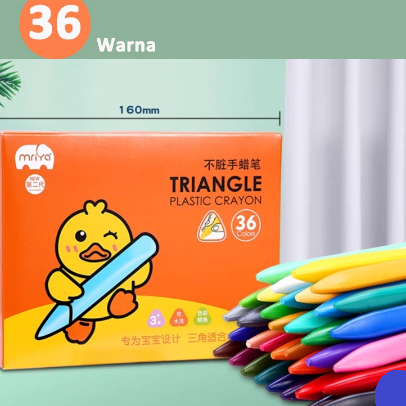 

Buruan Beli [COD] HIGH QUALITY Crayon Lab Non Toxic Crayon Triangular Crayon Lab Triangle Crayon Plastik Anti Kotor Tangan Bestseller