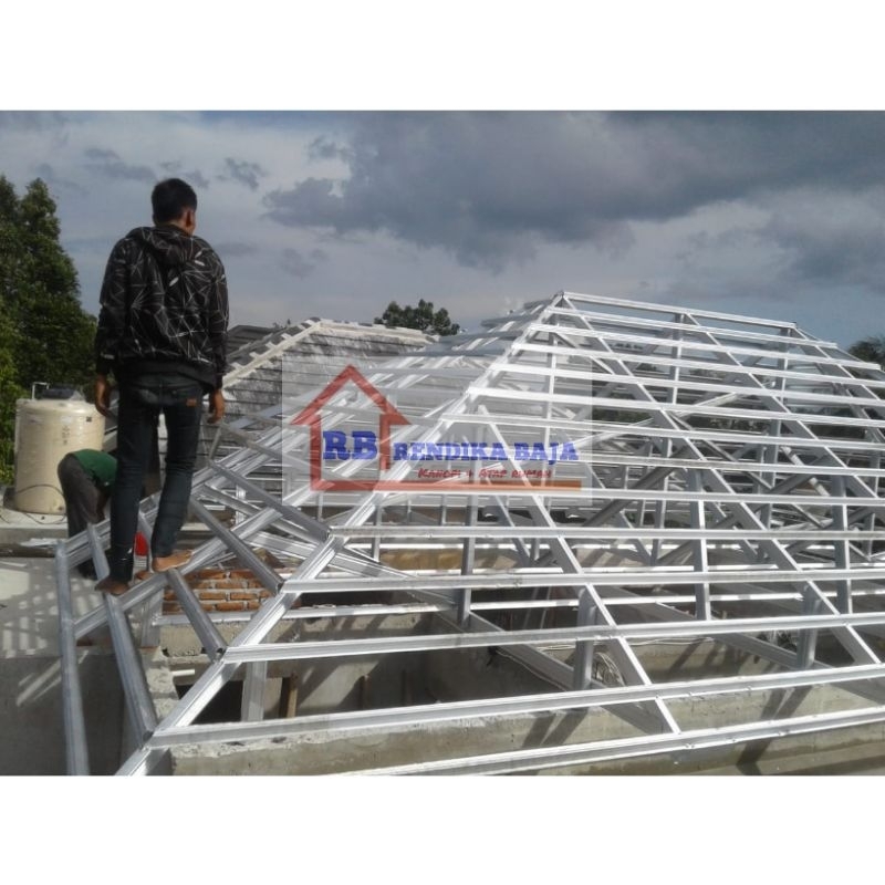 RANGKA ATAP BAJA RINGAN 0,75mm (jabodetabek)