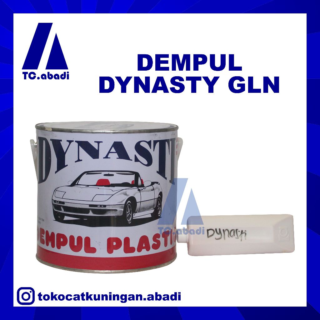 DEMPUL DYNASTI 1Galon/ Dempul untuk Kayu, Plastik, Besi, Body Mobil Motor