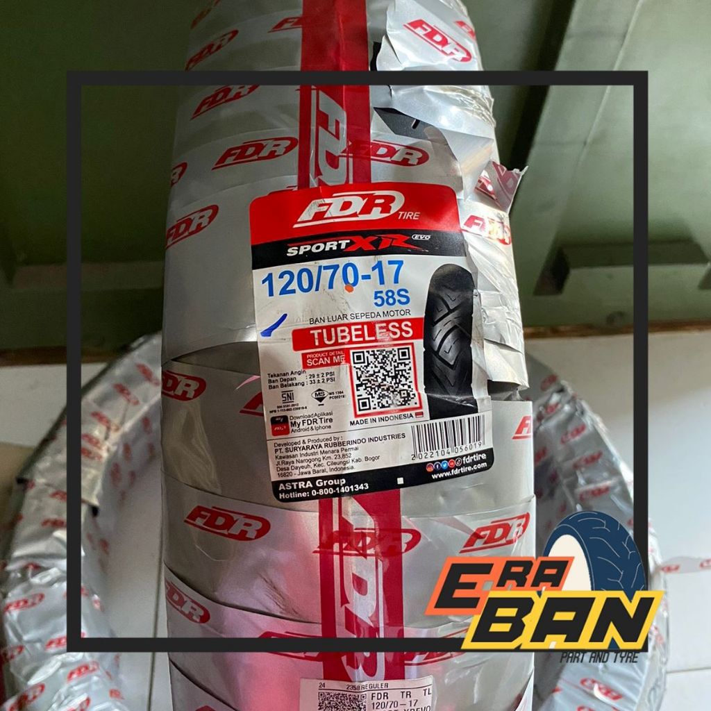 BAN LUAR FDR SPORT XR 120 70 RING 17 TUBELESS