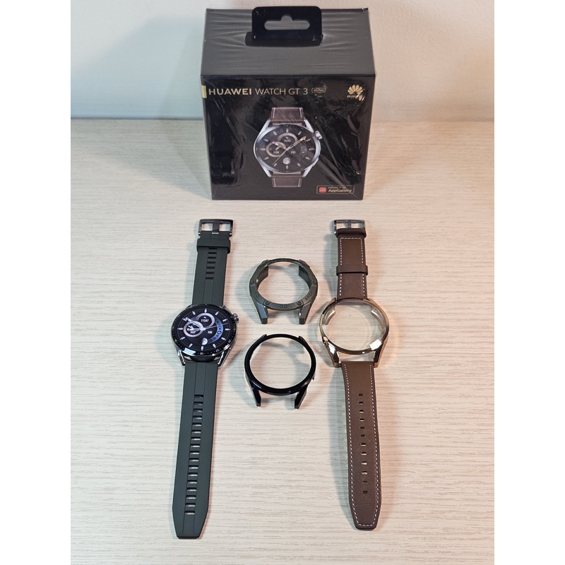 Huawei watch gt 3 46mm classic leather strap GT3 46 mm preloved second smartwatch smart watch
