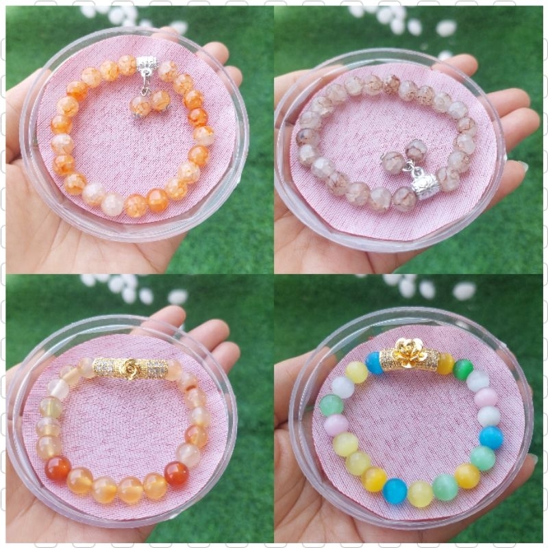Gelang Batu Alam Agate//Gelang Batu alam Dingin