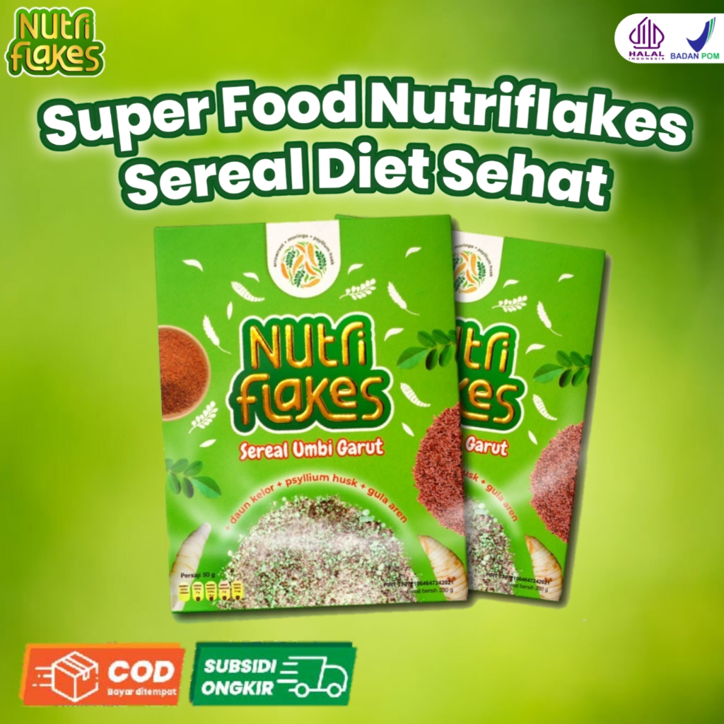 

NUTRIFLAKES SEREAL UMBI GARUT 100% ATASI MAAG DAN ASAM LAMBUNG