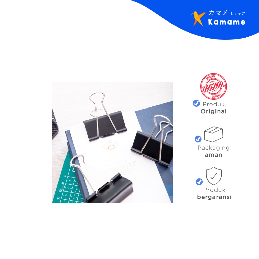 

Deli Effortless Binder Clip - 38562-38561 - 41mm/51mm - Kamame