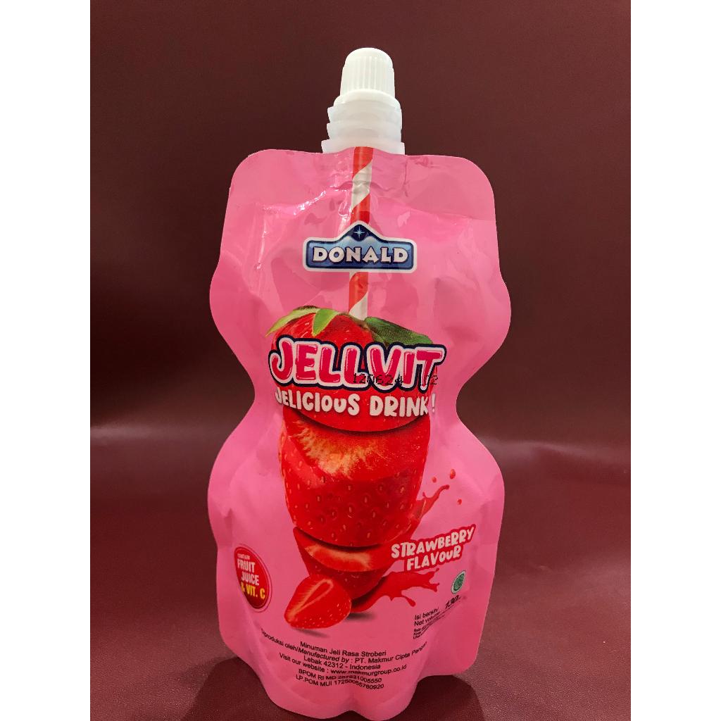 

Donald Jelly Vit Strawberry 130ml - Minuman Rasa Buah Strawberry