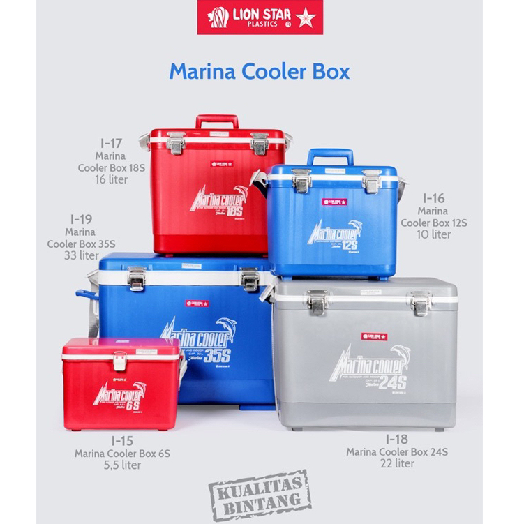 KOTAK PENDINGIN / COOLER BOX / MARINA COOLER LIONSTAR