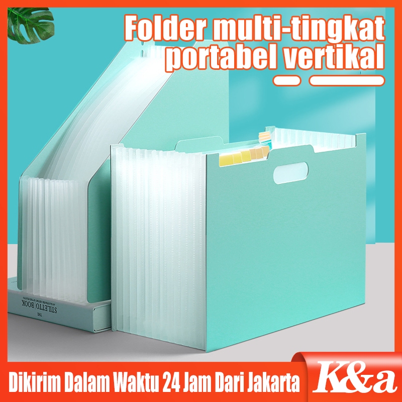 

A4/ File Folder Document Bag/Tas Dokumen File 13 Sekat Standing File