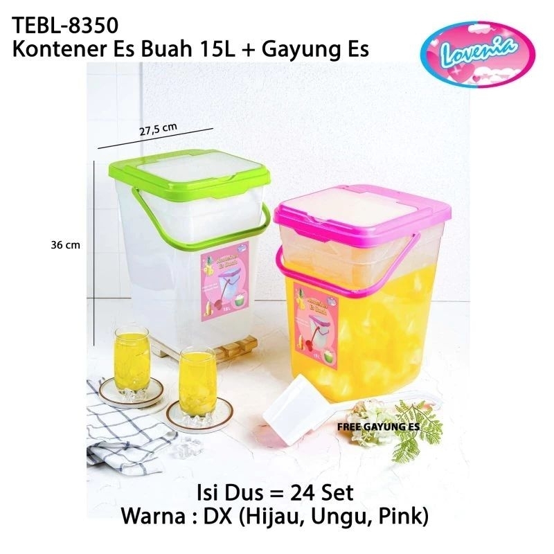 kontainer es buah/tempat es buah/toples es buah