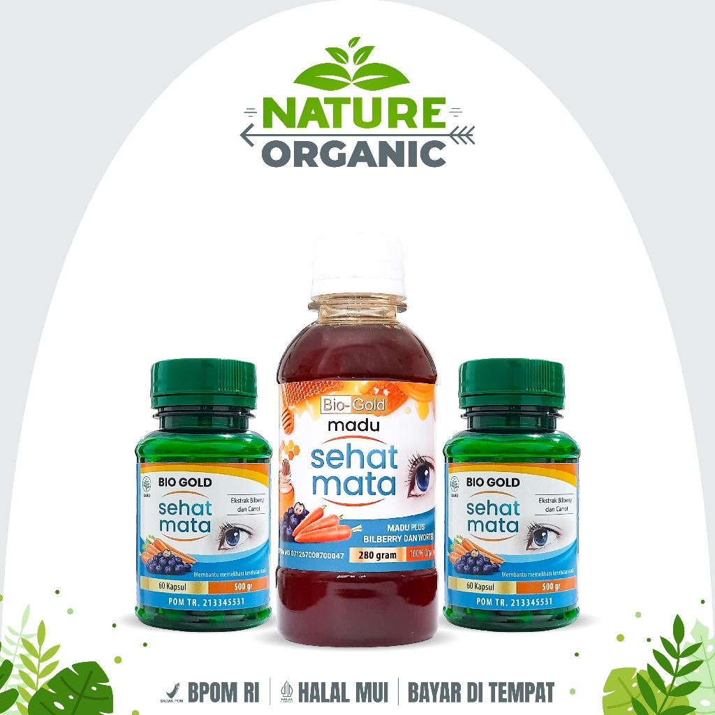 

Paket Combo Sehat Mata: 2 Botol Kapsul + 1 Botol Madu Ekstrak Bilberry dan Wortel