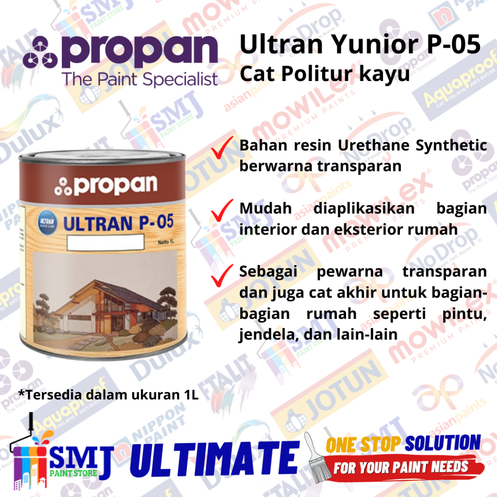 Cat Politur Kayu PROPAN ULTRAN P05 Ukuran 1L