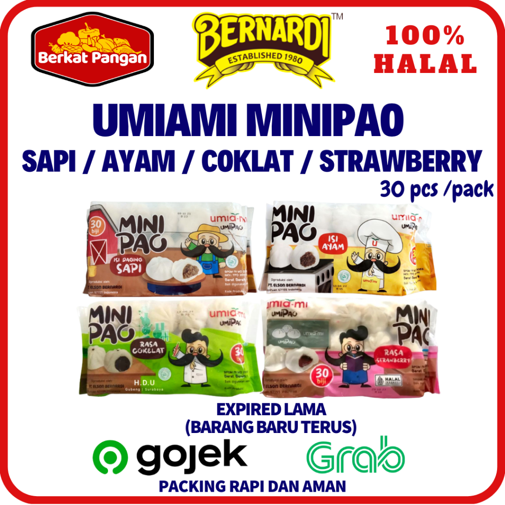 

UMIAMI Mini Pao Coklat Ayam & Sapi isi 30pcs Minipao