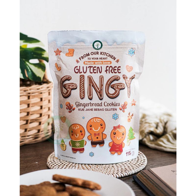 

GLUTEN FREE GINGY - HOLIDAY SPECIAL GINGER COOKIES 115 GRAM