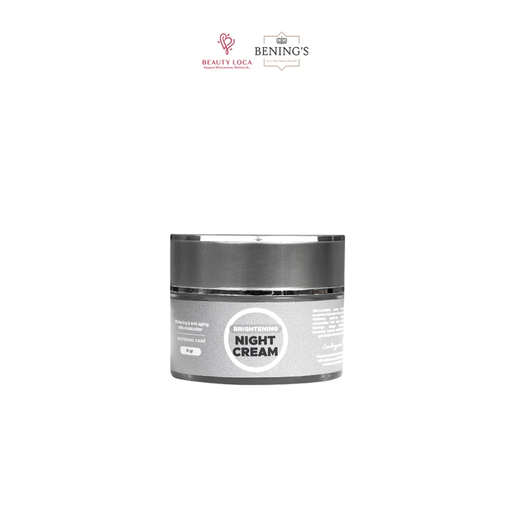 Beauty Loca - Benings Skincare Brightening Night Cream by Dr Oky (Benings Clinic) Niacinamide, Alpha-Arbutin