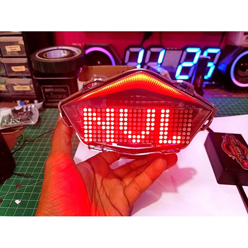 Stoplamp Runingtext Animasi Vixion NVL NVA + Aplikasi