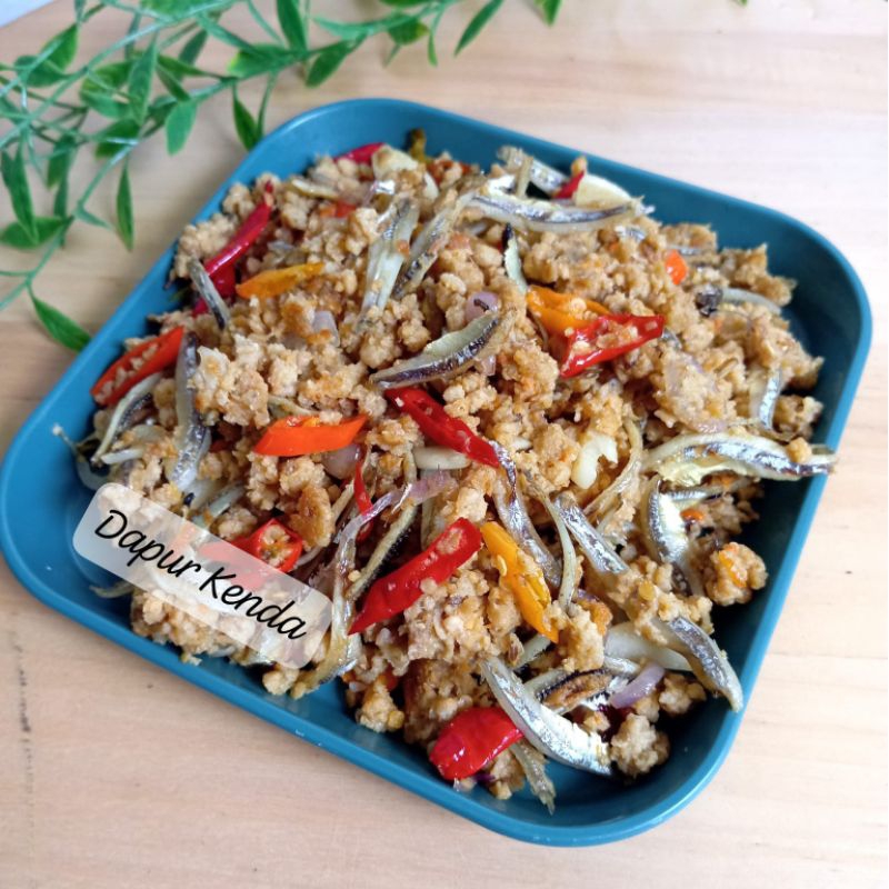 

Tumis Oncom Teri / Oseng Oncom Teri / Oncom Tumis Teri